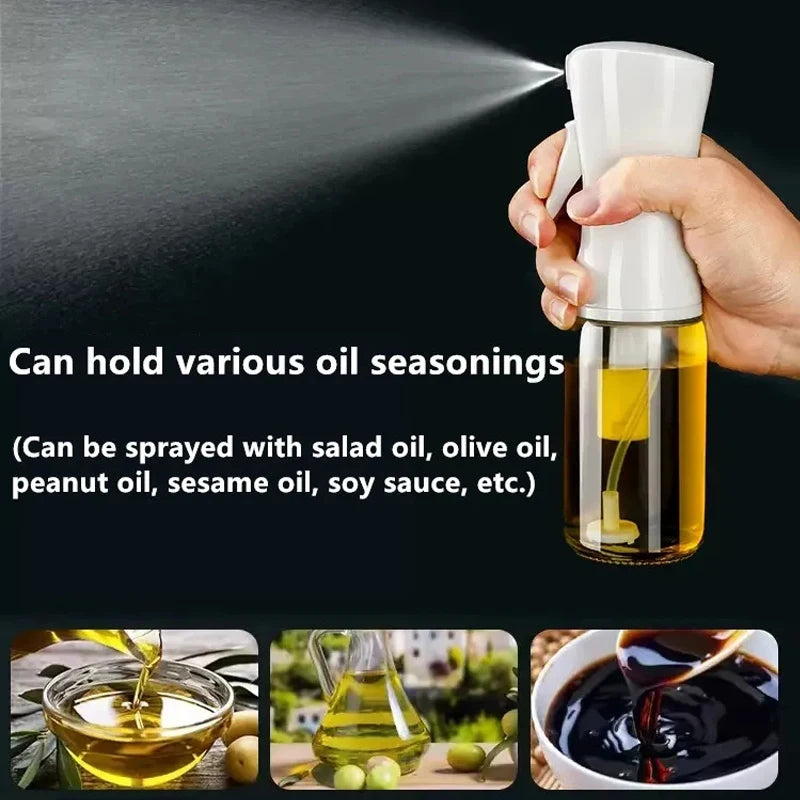 200ml Oil Spray Bottle Kitchen BBQ Cooking Dispenser Camping Baking Empty Vinegar Soy Sauce Sprayer Seasoning Containers